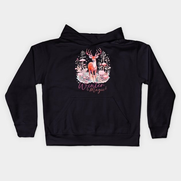 Winter and magic is a total package Kids Hoodie by mafiatees.intl